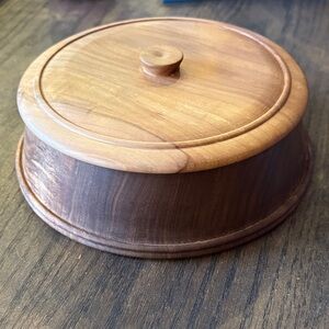 Handmade Wooden Lidded Bowl